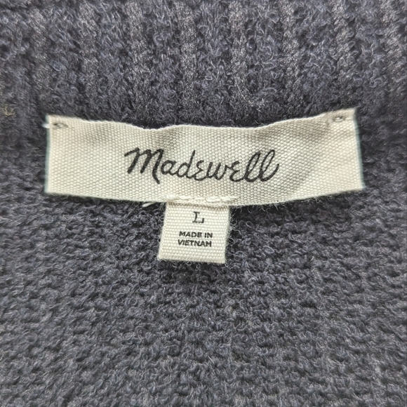 Madewell Texture & Thread Tie Wrap Tank Top in Black Stripe Size Large - Picture 7 of 8